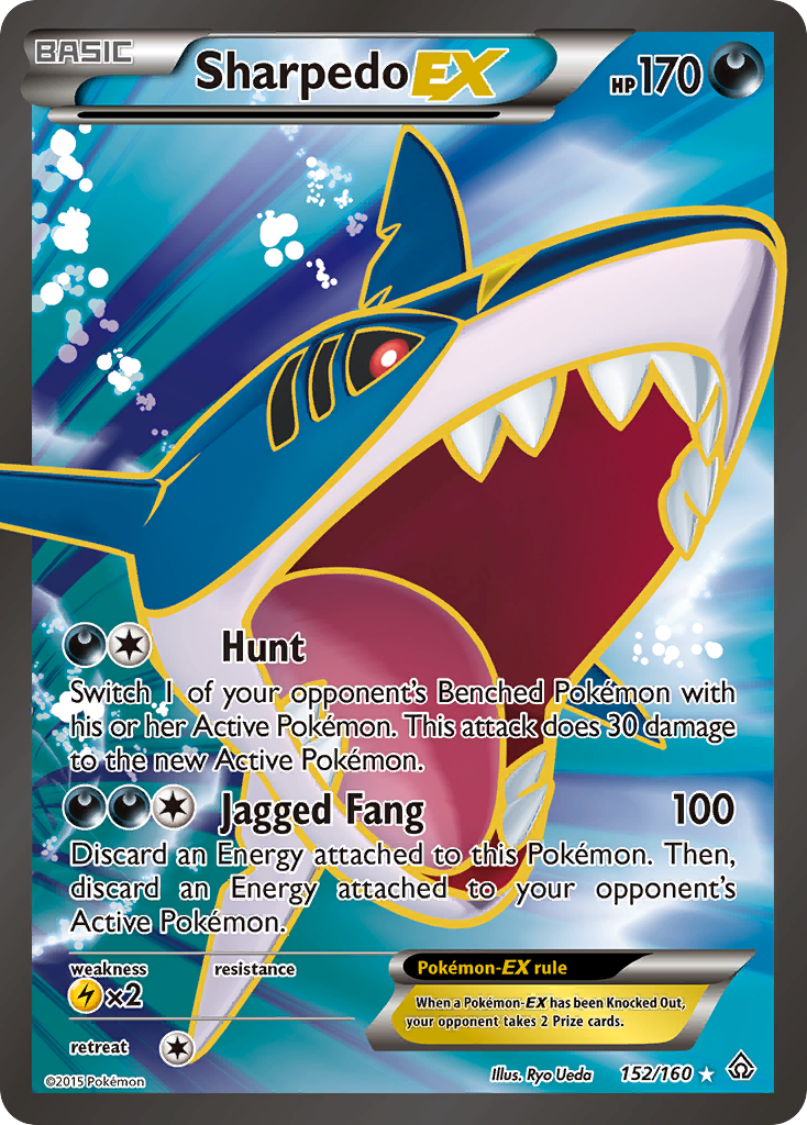 Sharpedo EX (152 Full Art) - 152 - Primal Clash