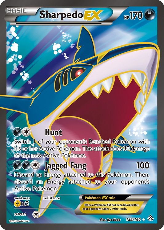 Sharpedo EX (152 Full Art) - 152 - Primal Clash