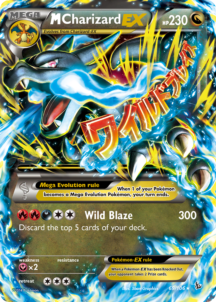 M Charizard EX (X) - 69 - Flashfire