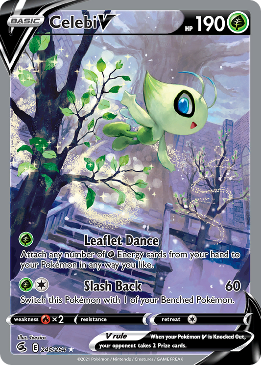 Celebi V (Alternate Full Art) - 245/264 - Fusion Strike