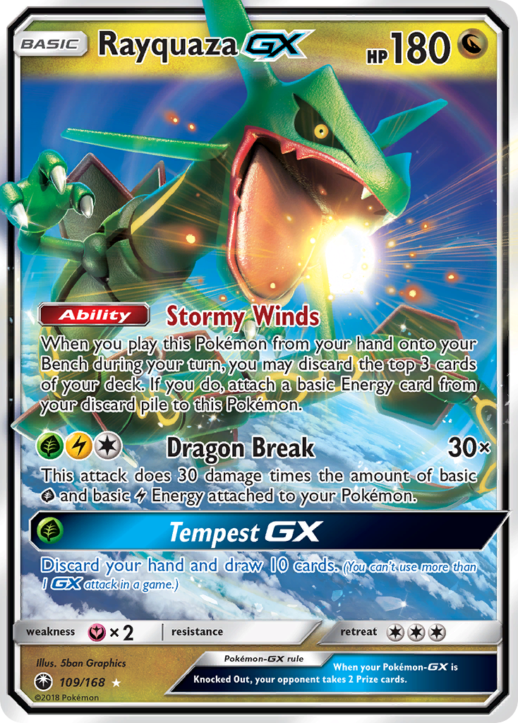 Rayquaza GX - 109 - Celestial Storm