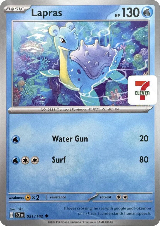 Lapras (7-Eleven Promo) - 031/142 - Miscellaneous Cards & Products