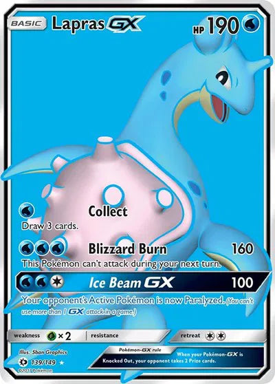 Lapras GX (Full Art) - 139 - Sun & Moon Base Set