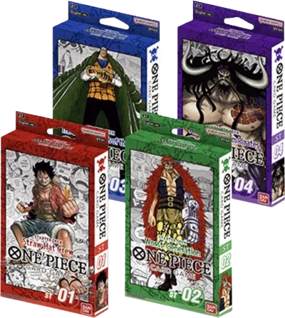 Starter Decks 1-4 [Set of 4] - Starter Deck 1: Straw Hat Crew