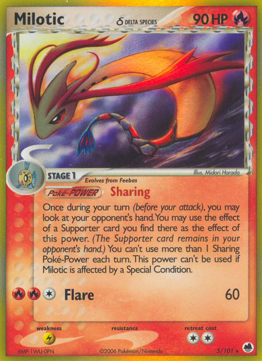 Milotic (Delta Species) - 5/101 - EX Dragon Frontiers