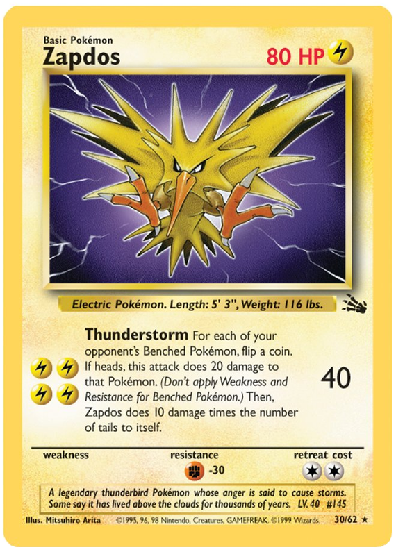 Zapdos (30) - 30 - Fossil