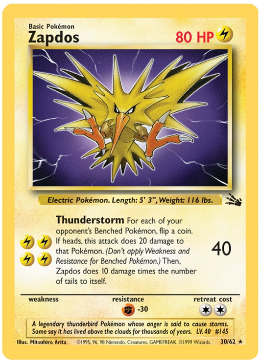 Zapdos (30) - 30 - Fossil