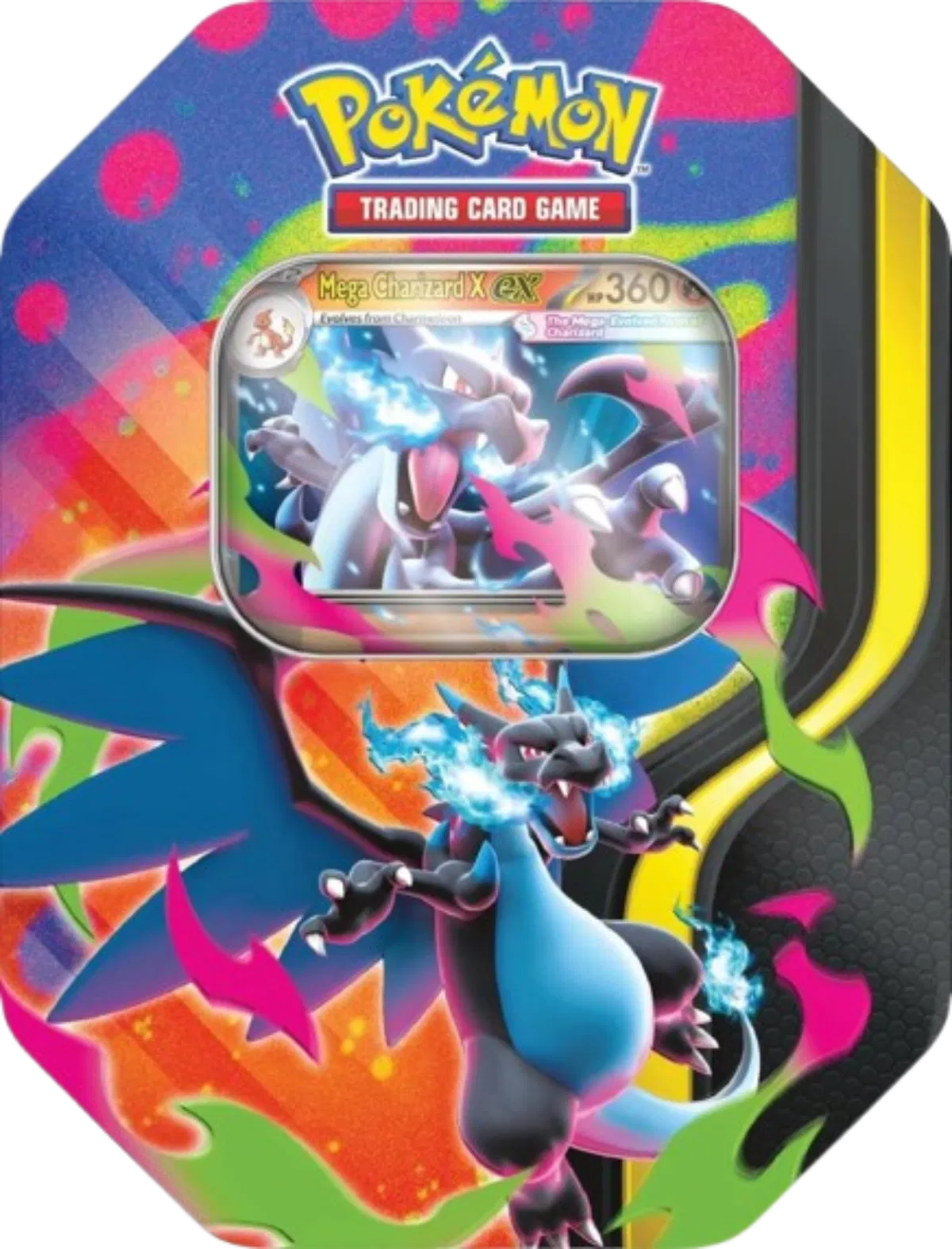 Mega Charizard Tin (Mega Charizard X) - Miscellaneous Cards & Products