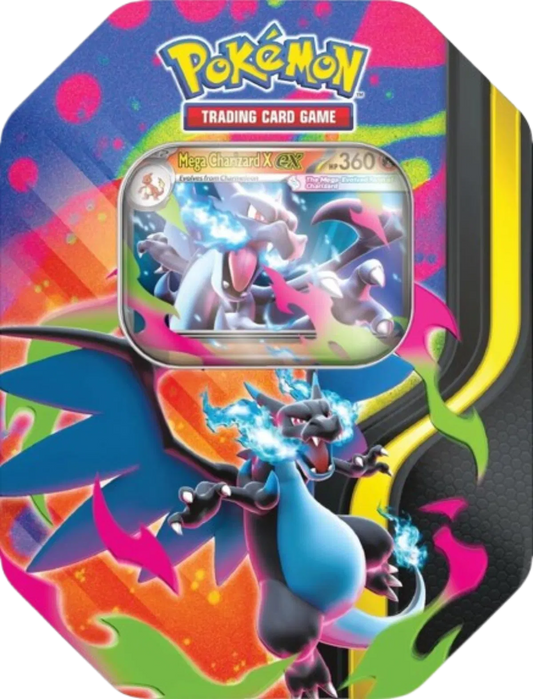 Mega Charizard Tin (Mega Charizard X) - Miscellaneous Cards & Products