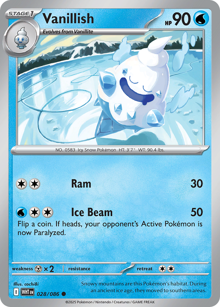 Vanillish (Master Ball Pattern) - 028/086 - White Flare