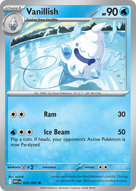Vanillish (Master Ball Pattern) - 028/086 - White Flare