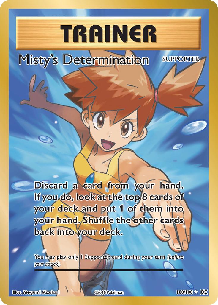 Misty's Determination (Full Art) - 108/108 - Evolutions