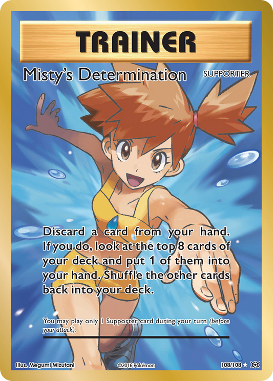Misty's Determination (Full Art) - 108/108 - Evolutions