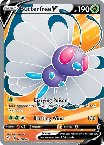 Butterfree V (Full Art) - 177/189 - Darkness Ablaze