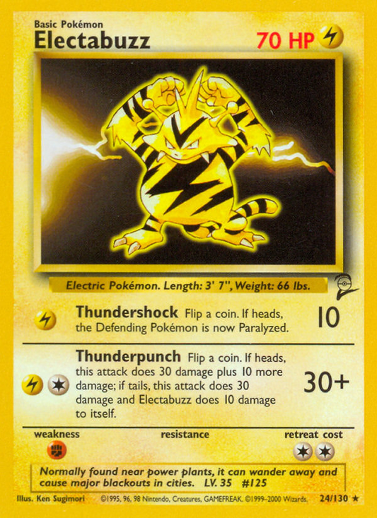 Electabuzz - 24 - Base Set 2
