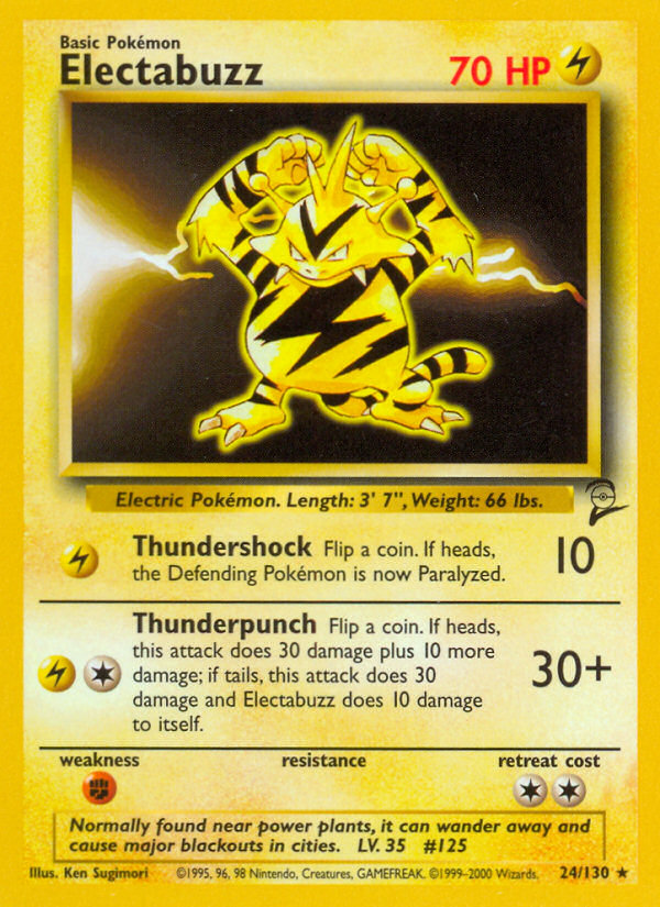 Electabuzz - 24 - Base Set 2