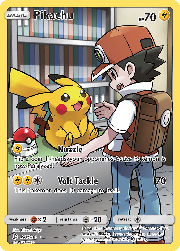 Pikachu (Secret) - 241/236 - Cosmic Eclipse