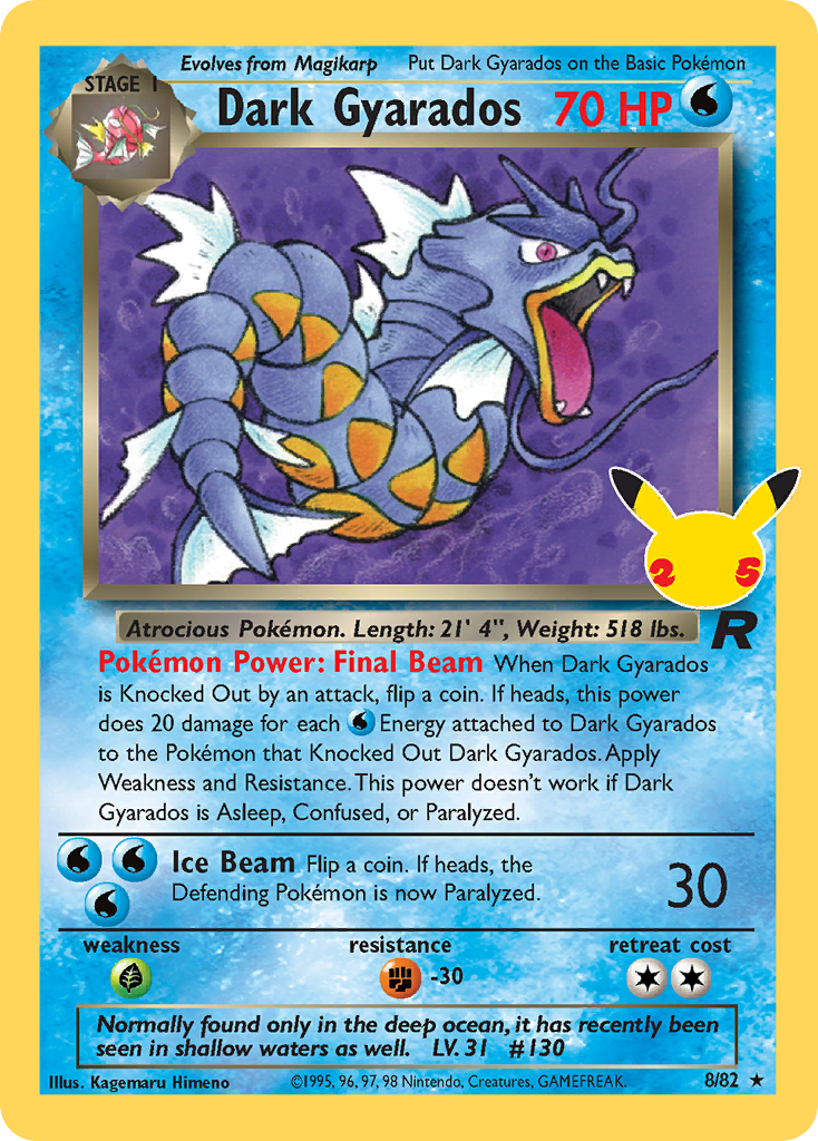 Dark Gyarados - 8/82 - Celebrations: Classic Collection