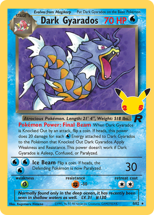 Dark Gyarados - 8/82 - Celebrations: Classic Collection