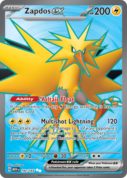 Zapdos ex - 192/165 - SV: 151