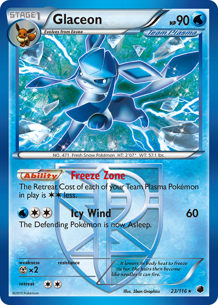 Glaceon (Team Plasma) - 23 - Plasma Freeze