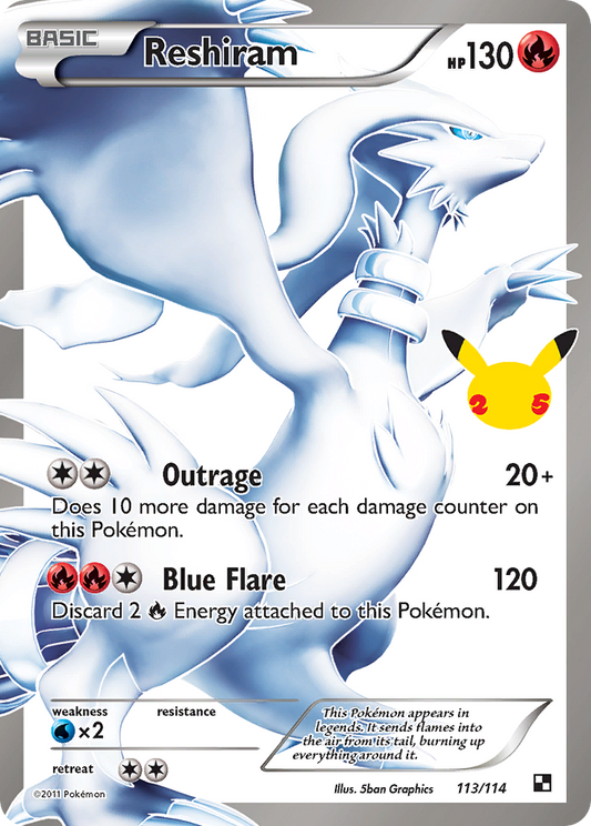 Reshiram - 113/114 - Celebrations: Classic Collection