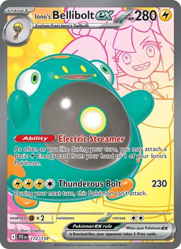 Iono's Bellibolt ex - 172/159 - Journey Together