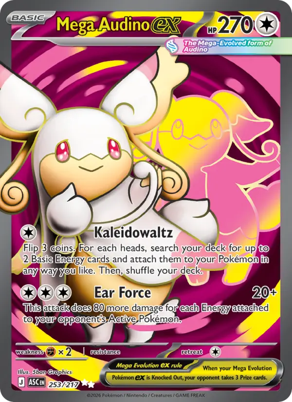 Mega Audino ex - 253/217 - Ascended Heroes