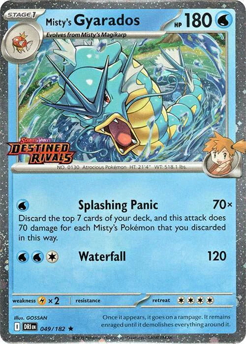 Misty's Gyarados (Prerelease) - 049/182 - Scarlet & Violet Promo
