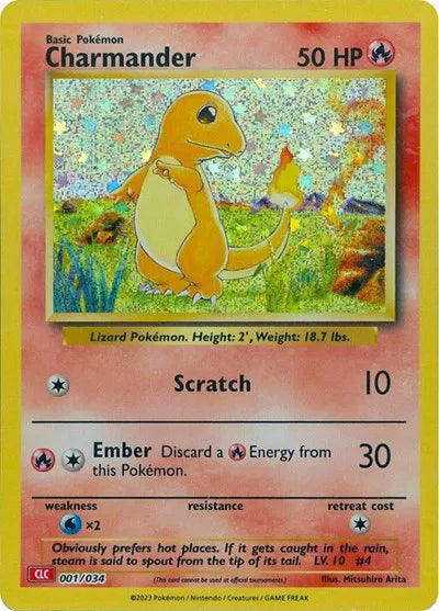 Charmander - 001/034 - Trading Card Game Classic
