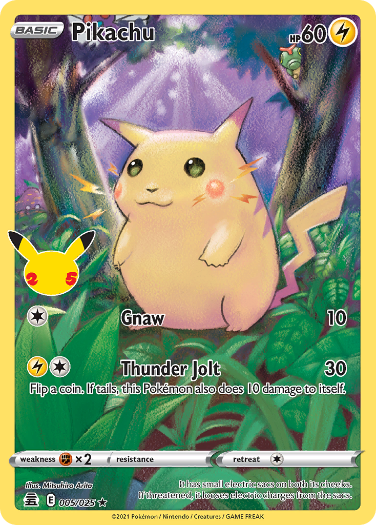 Pikachu - 005/025 - Celebrations
