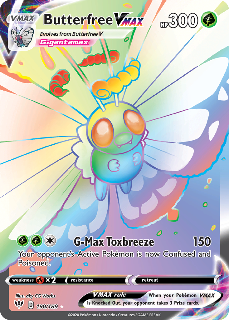 Butterfree VMAX (Secret) - 190/189 - Darkness Ablaze
