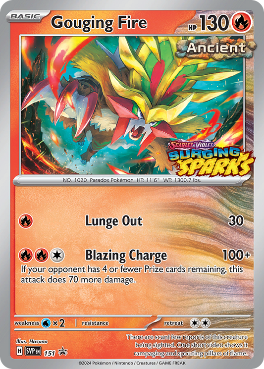 Gouging Fire - 151 - Scarlet & Violet Promo