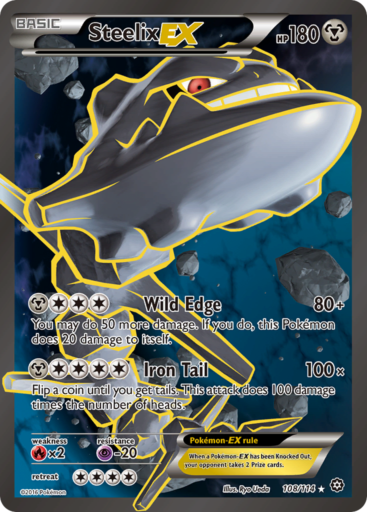 Steelix EX (Full Art) - 108 - Steam Siege