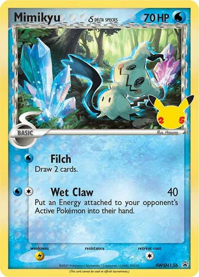 Mimikyu (Delta Species) - SWSH136 - Sword & Shield Promo