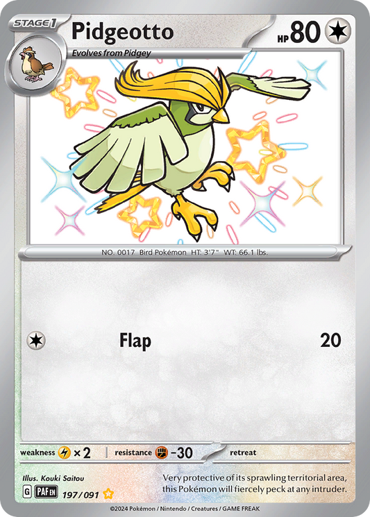 Pidgeotto - 197/091 - Paldean Fates