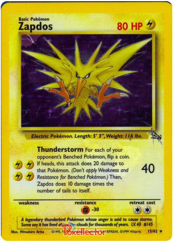 Zapdos - 15/62 - Fossil