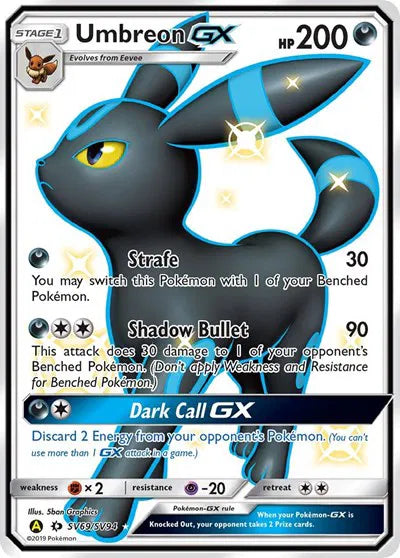 Umbreon GX - SV69/SV94 - Hidden Fates: Shiny Vault