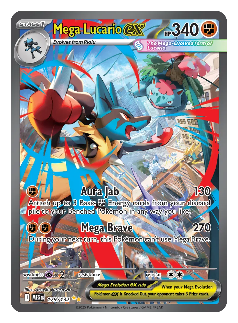 Mega Lucario ex - 179/132 - Mega Evolution