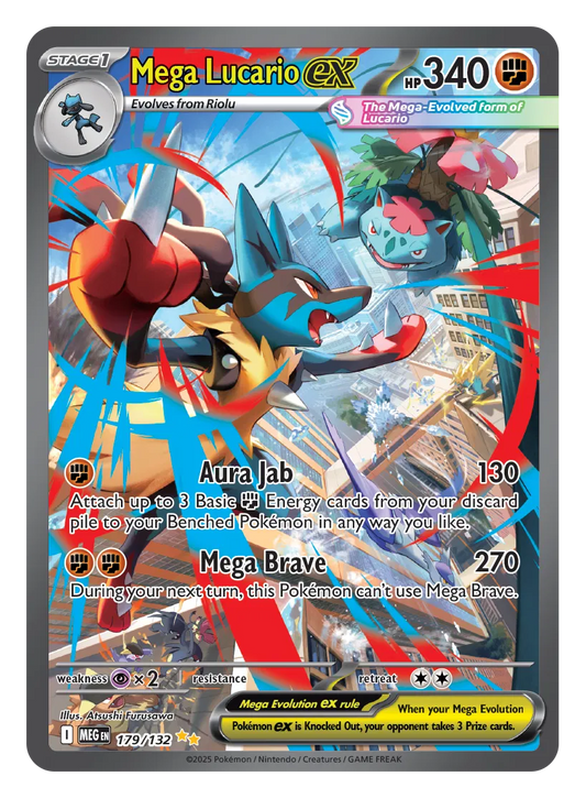 Mega Lucario ex - 179/132 - Mega Evolution