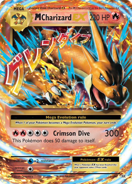 M Charizard EX - 13/108 - Evolutions