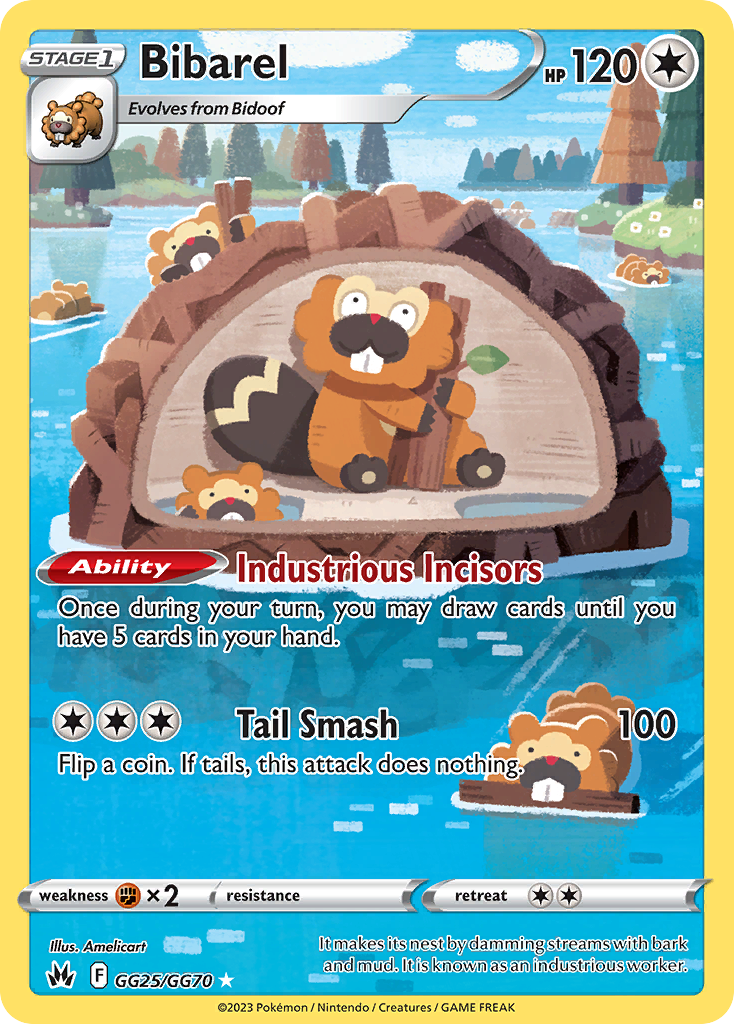 Bibarel - GG25/GG70 - Crown Zenith: Galarian Gallery